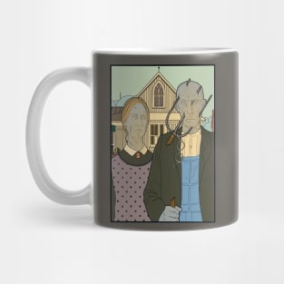 American gothic zombies Mug